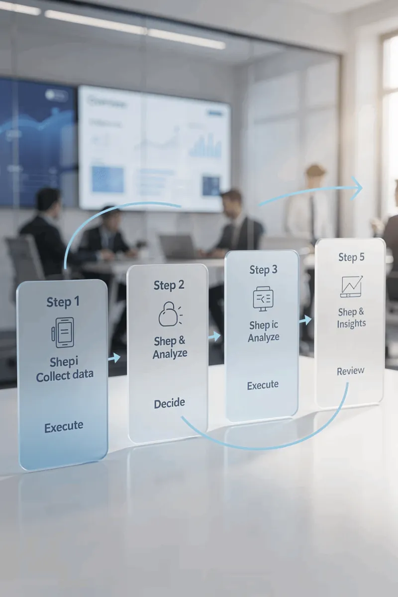 Proceso CoachLab: recolección, análisis, ejecución y revisión